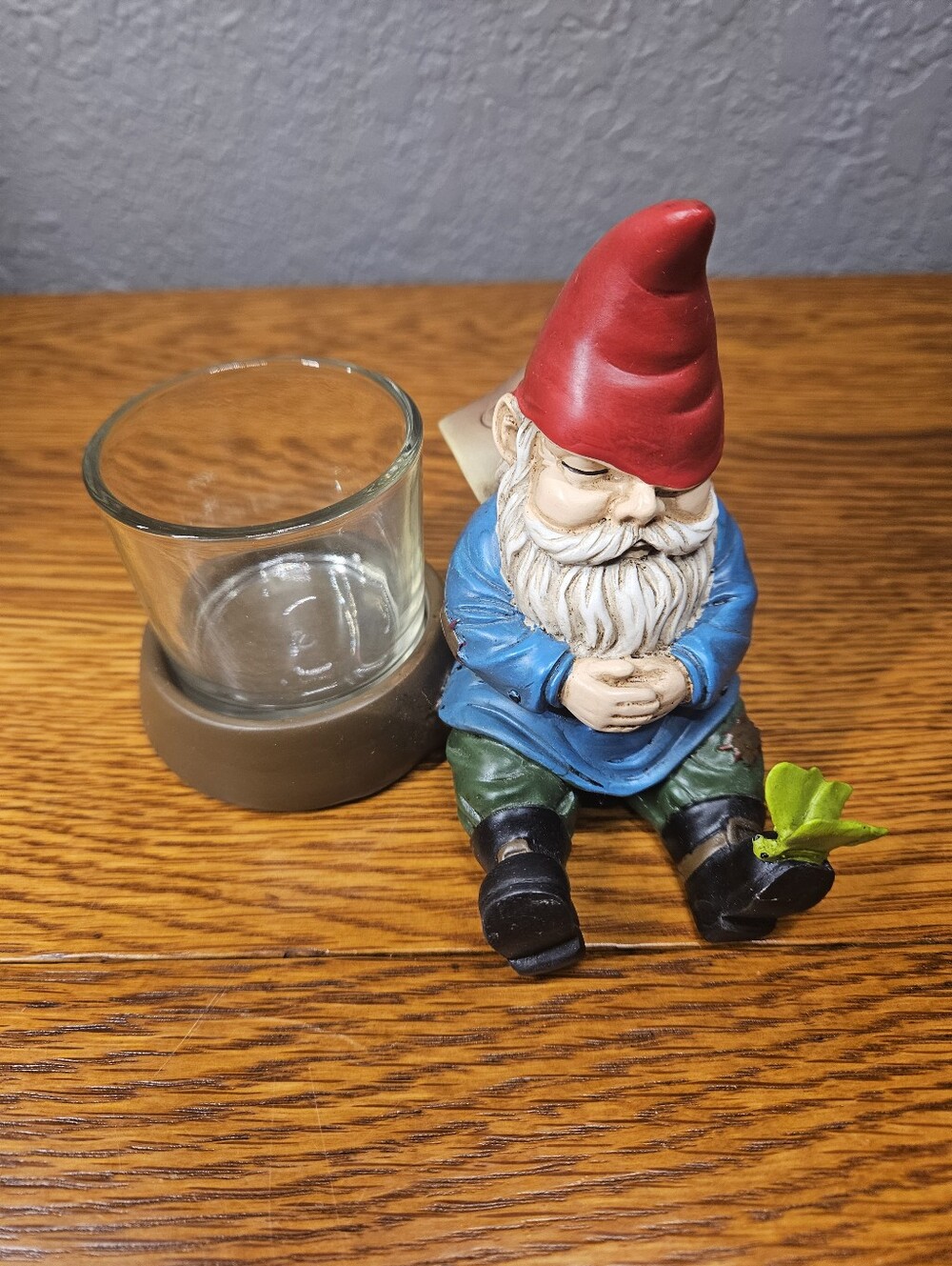 Partylite Gnorm Napping Gnome Votive Holder